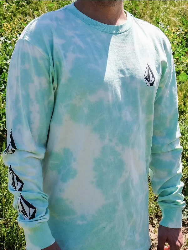 Early Access Iconic Stone Dye Long Sleeve Tee - Ice