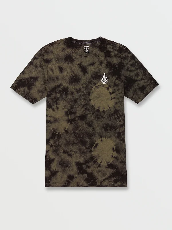 Bargain Bin Iconic Stone Dye Short Sleeve Tee - Military