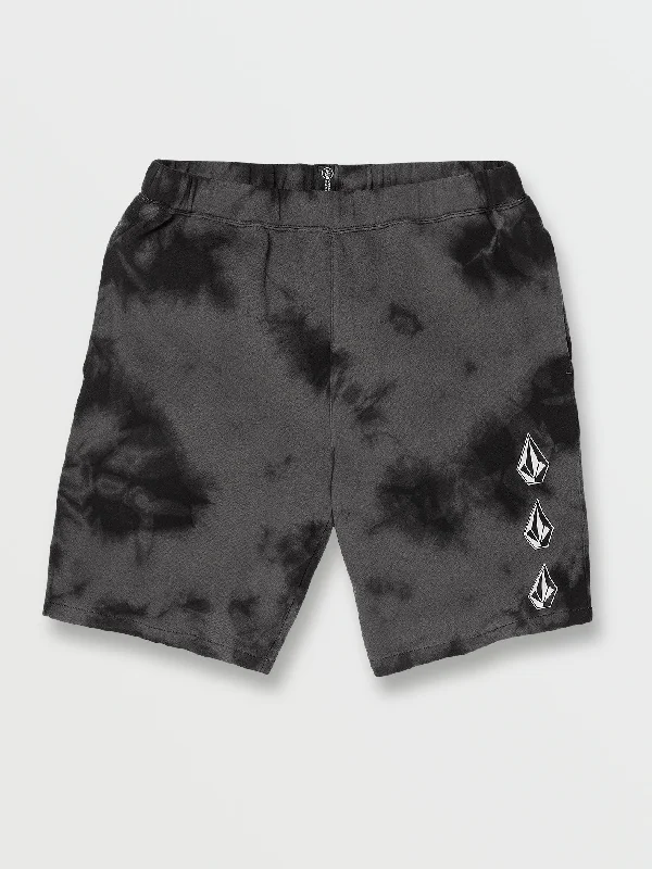 Instant Savings Iconic Stone Plus Fleece Shorts - Black