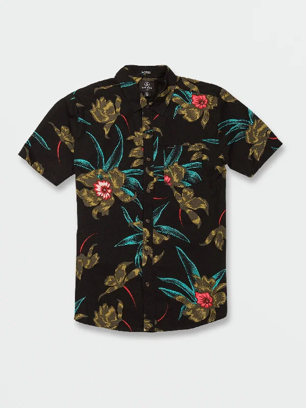 Year-End Sale Island Time Short Sleeve Shirt - Black Combo