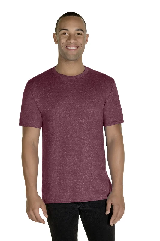 Exclusive Preview Jerzees Mens Vintage Snow Short Sleeve Crewneck T-Shirt - Heather Maroon - Closeout Exclusive Preview Jerzees Mens Vintage Snow Short Sleeve Crewneck T-Shirt - Heather Maroon - Closeout