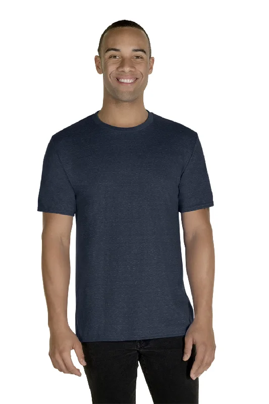 Customer Appreciation Sale Jerzees Mens Vintage Snow Short Sleeve Crewneck T-Shirt - Heather Navy Blue Customer Appreciation Sale Jerzees Mens Vintage Snow Short Sleeve Crewneck T-Shirt - Heather Navy Blue