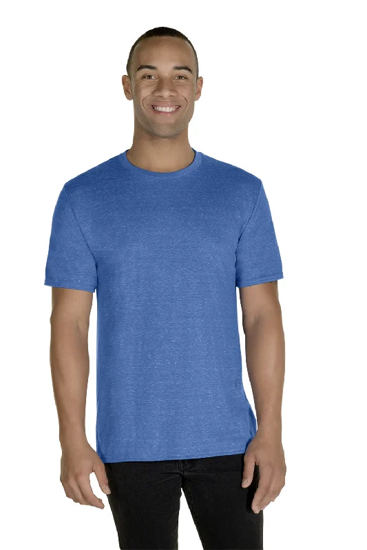 Midnight Sale Jerzees Mens Vintage Snow Short Sleeve Crewneck T-Shirt - Heather Royal Blue Midnight Sale Jerzees Mens Vintage Snow Short Sleeve Crewneck T-Shirt - Heather Royal Blue