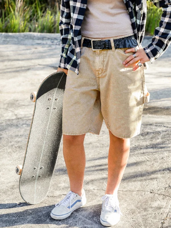Weekend Discounts to Indulge In Kraftsman Denim Shorts - Almond