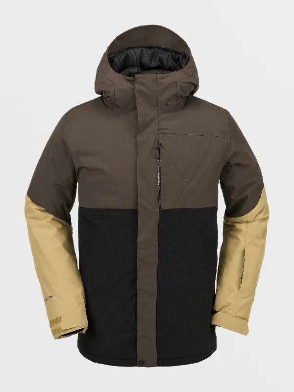 New Deals Mens L Insulated Gore-Tex Jacket - Brown