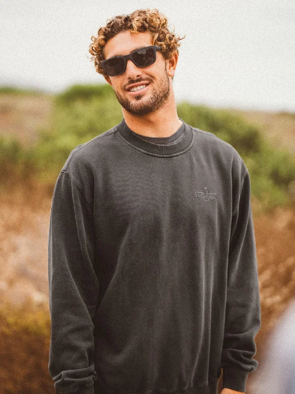 Weekend Savings Galore Lifer Crew Sweatshirt - Asphalt Black