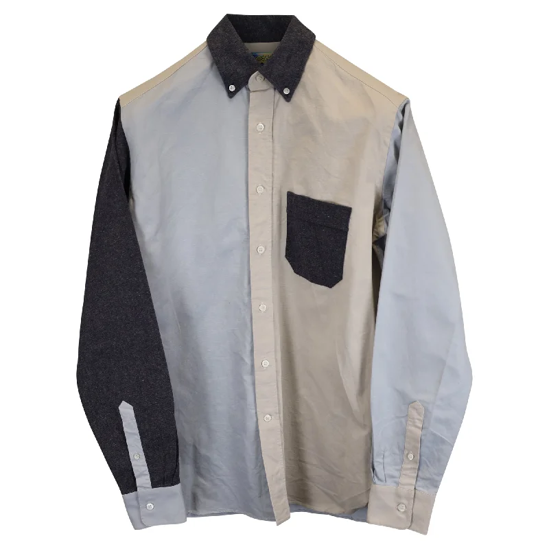 Unbeatable Prices Loewe Long Sleeve Patchwork Shirt in Multicolor Cotton