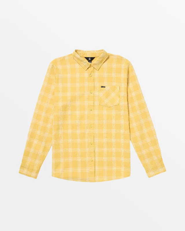 Crazy Savings Loreto Flannel Long Sleeve Shirt - Golden Mustard