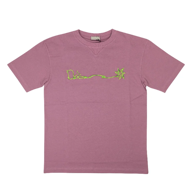 Big Savings Mauve Dior x Cactus Jack Embroidered T-Shirt