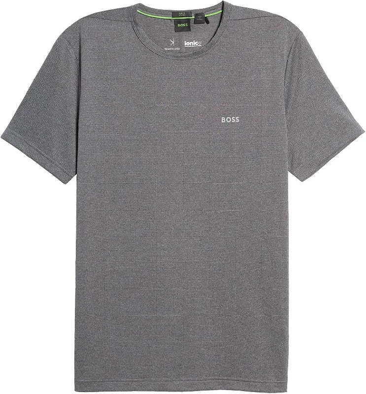 Quick Deals Men Leisure Jersey Short Raglan Sleeve Crew Neck Tariq T-Shirt in Gray