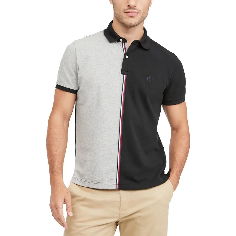 Final Sale Mens Cotton Colorblocked Polo