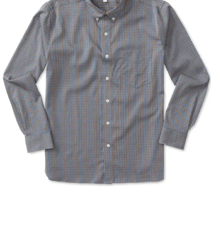 Loyalty Reward Men's Macon Performance Plaid Shirt In Dark Brown