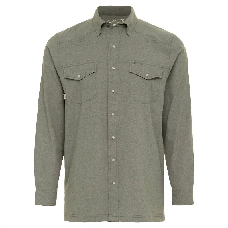 Weekend Offers That Delight Men's Pearl Snap Shirt In Agave