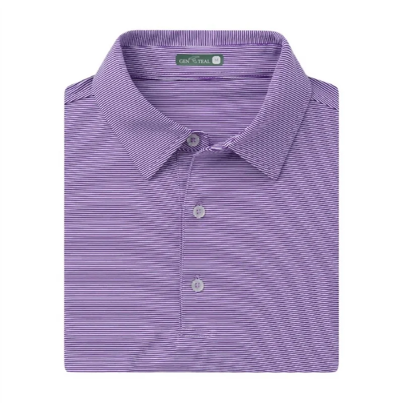 Weekend Shopping Extravaganza Men's Performance Polo In Plum Club 0229