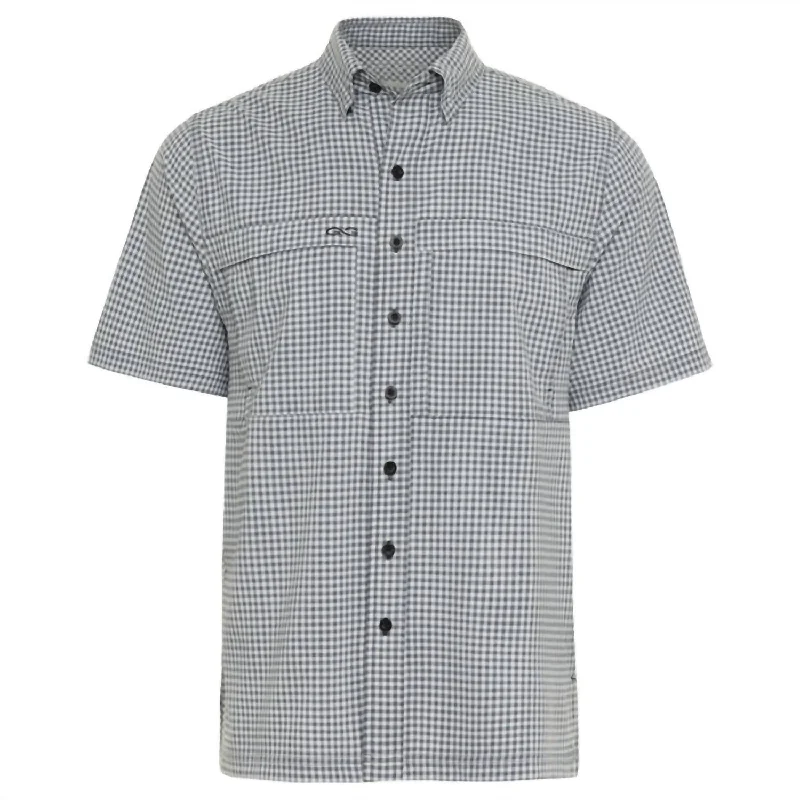 Weekend-Only Price Drops Men's Tek Check Short Sleeve Shirt In White