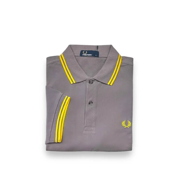 Price Fest Men's Twin Tipped Polo Shirt In Ice Yellow