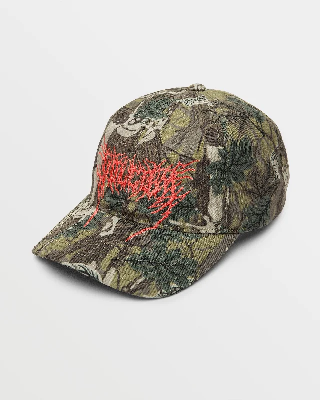 Final Sale Metal Trip Adjustable Hat - Camouflage