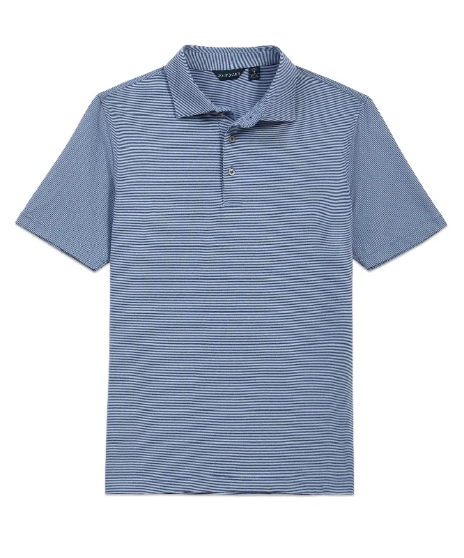 Your Weekend, Your Savings Micro Stripe Performance Polo, Regal