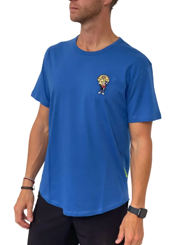 Weekend Discounts to Savor Monopoly Cotton T-Shirt In Royal Blue