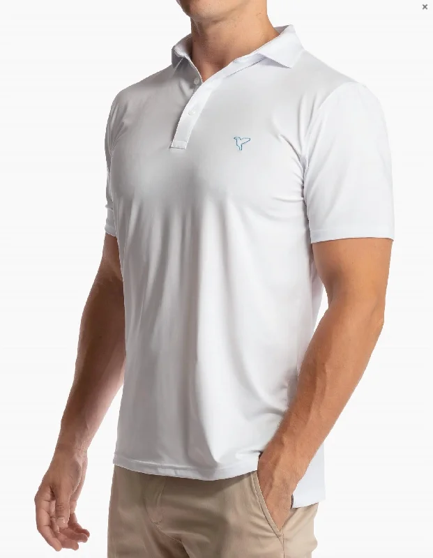 Weekend Discounts to Delight Neil Mouthstrongs Polo Shirt In White