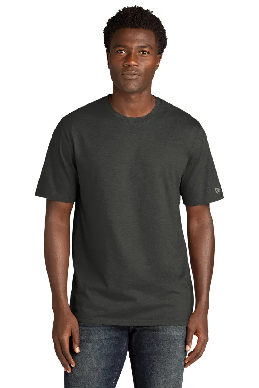 Weekend Savings Spectacular New Era Mens Moisture Wicking Short Sleeve Crewneck T-Shirt - Graphite Grey