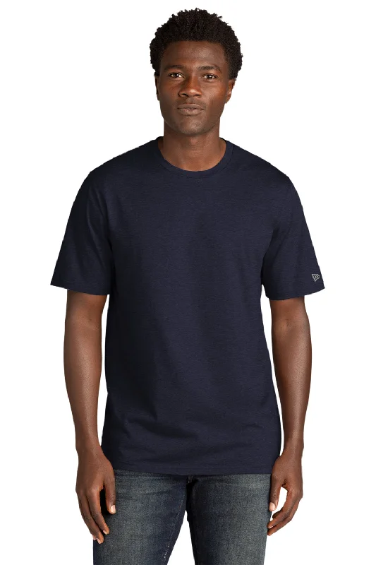 Exclusive Weekend Offers Inside New Era Mens Moisture Wicking Short Sleeve Crewneck T-Shirt - True Navy Blue