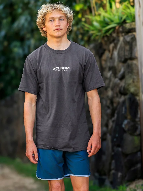 Super Deal Neweuro Short Sleeve Tee - Charcoal