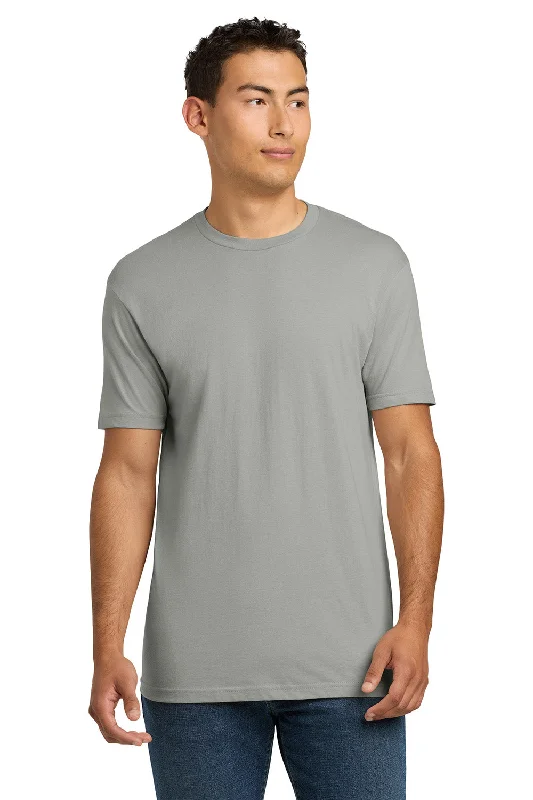 Steals and Deals Next Level Mens Fine Jersey Short Sleeve Crewneck T-Shirt - Light Grey