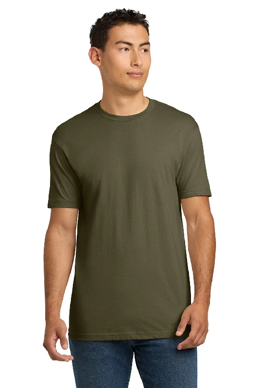 Midnight Madness Next Level Mens Fine Jersey Short Sleeve Crewneck T-Shirt - Military Green