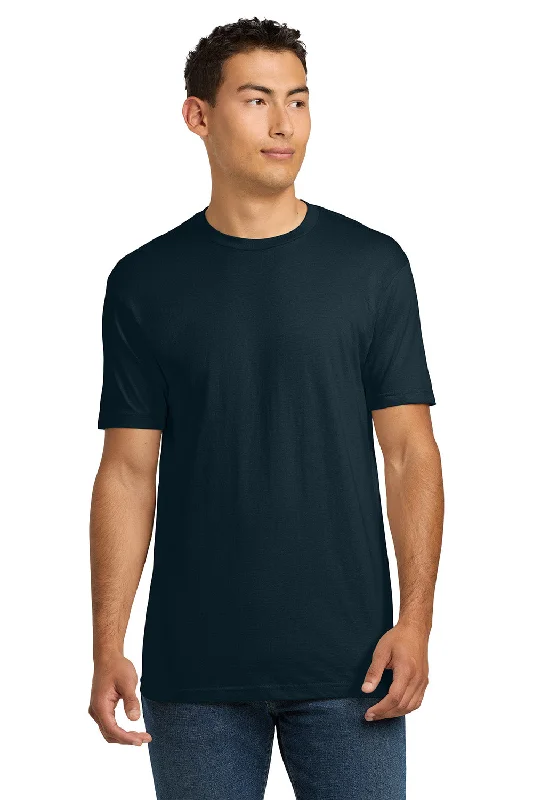 Hot Buy Next Level Mens Fine Jersey Short Sleeve Crewneck T-Shirt - Midnight Navy Blue
