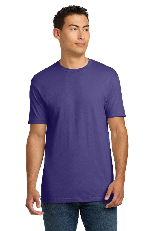 Super Discount Next Level Mens Fine Jersey Short Sleeve Crewneck T-Shirt - Purple Rush