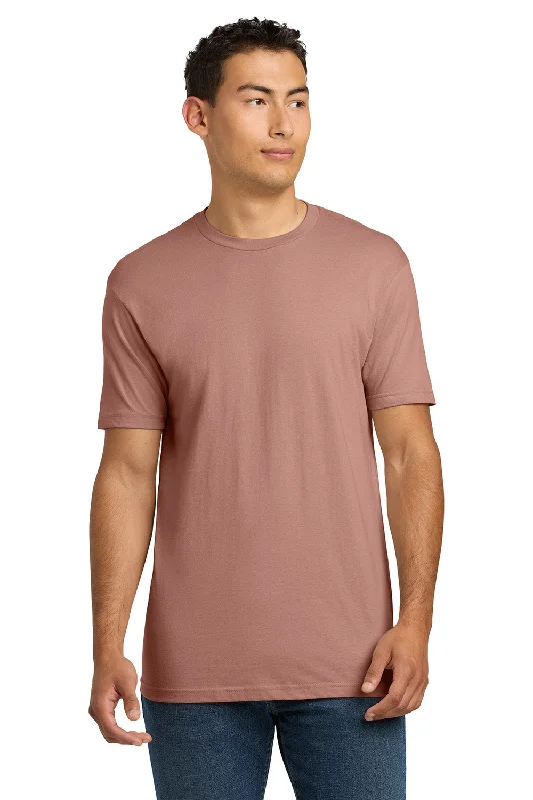 Referral Discount Next Level Mens Fine Jersey Short Sleeve Crewneck T-Shirt - Desert Pink