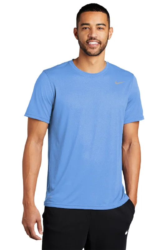 Time-Limited Offer Nike Mens Legend Dri-Fit Moisture Wicking Short Sleeve Crewneck T-Shirt - Valor Blue