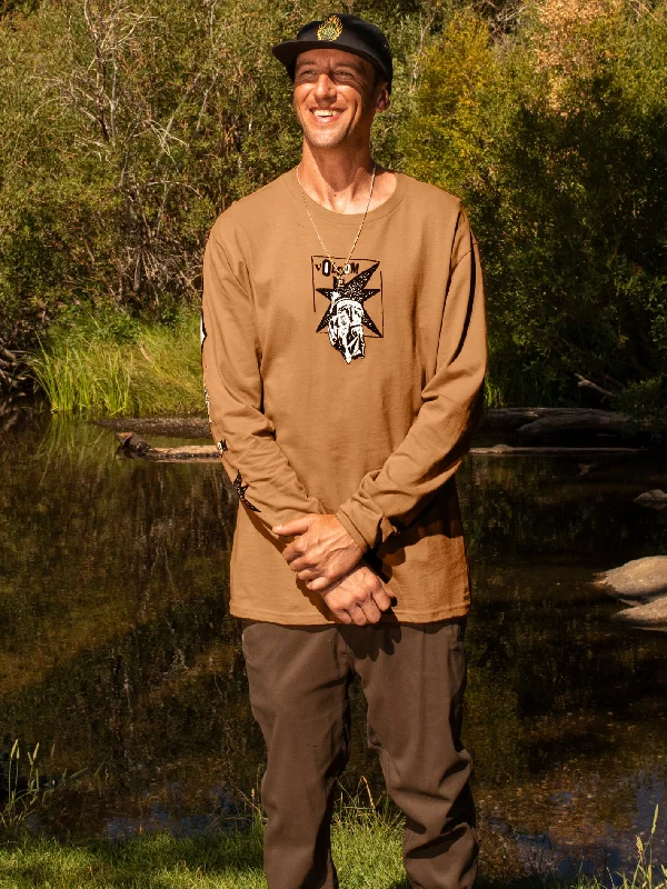 Today’s Deal Ohgee Long Sleeve Tee - Inca Gold