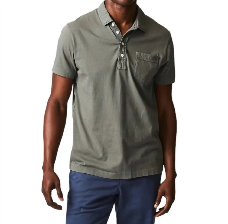 Weekend Deals to Make You Happy Pensacola Polo Shirt In Washed Grey