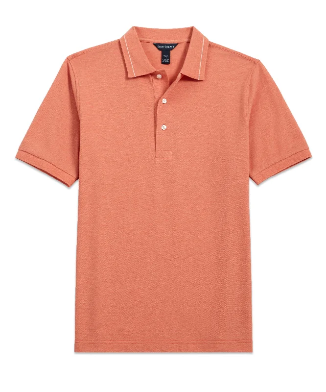 Reduced Price Pima Silk Pique Polo, Coral