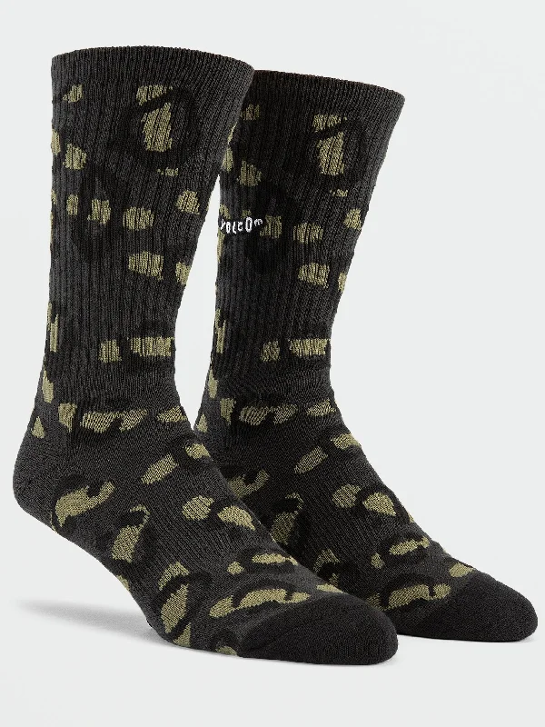 Stock Clearance Pistol Socks - Rinsed Black