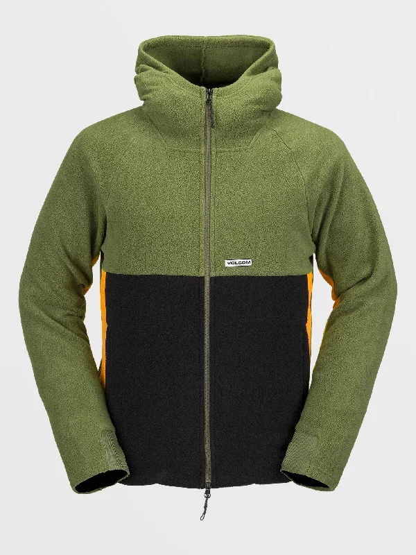 Today’s Deal POLAR FLEECE HOODED FULL ZIP - MILITARY