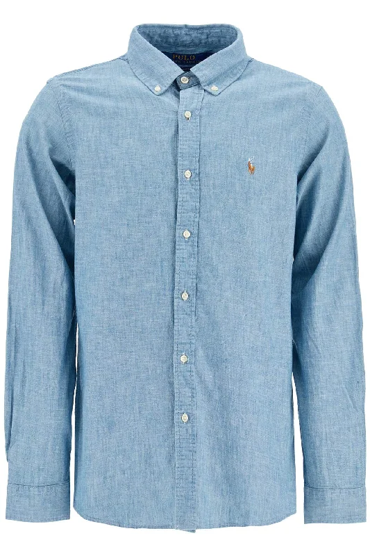 Weekend Deal Polo Ralph Lauren Men's Custom Fit Shirt In Chambray