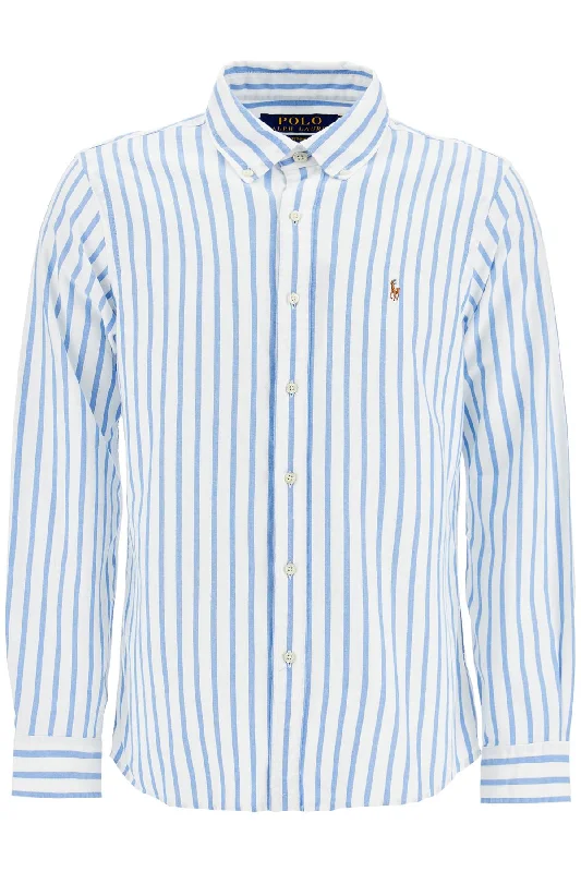 Weekend Bargains to Snag Polo Ralph Lauren Men's Custom Fit Shirt In Striped Oxford Weekend Bargains to Snag Polo Ralph Lauren Men's Custom Fit Shirt In Striped Oxford