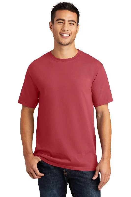 Massive Deal Port & Company Mens Beach Wash Short Sleeve Crewneck T-Shirt - Merlot Red Massive Deal Port & Company Mens Beach Wash Short Sleeve Crewneck T-Shirt - Merlot Red