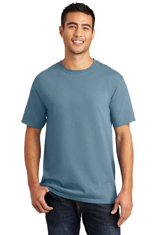 Online Exclusive Port & Company Mens Beach Wash Short Sleeve Crewneck T-Shirt - Mist Blue Online Exclusive Port & Company Mens Beach Wash Short Sleeve Crewneck T-Shirt - Mist Blue