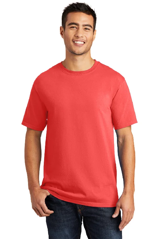 Lowest Price Port & Company Mens Beach Wash Short Sleeve Crewneck T-Shirt - Poppy Red Lowest Price Port & Company Mens Beach Wash Short Sleeve Crewneck T-Shirt - Poppy Red