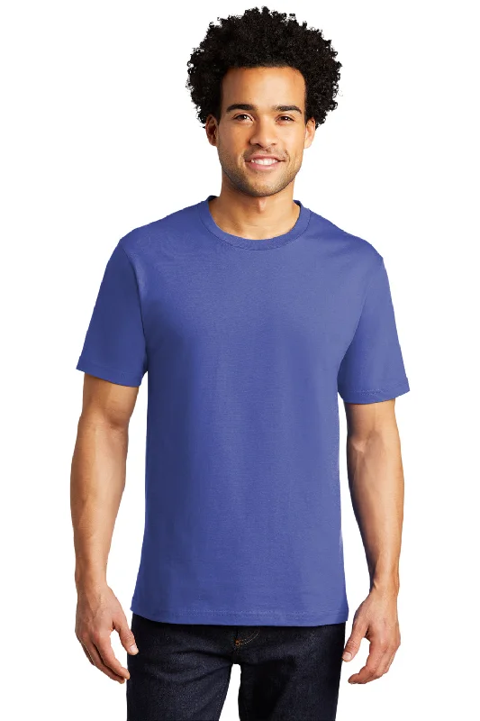 Buy Today Port & Company Mens Bouncer Short Sleeve Crewneck T-Shirt - Blue Iris