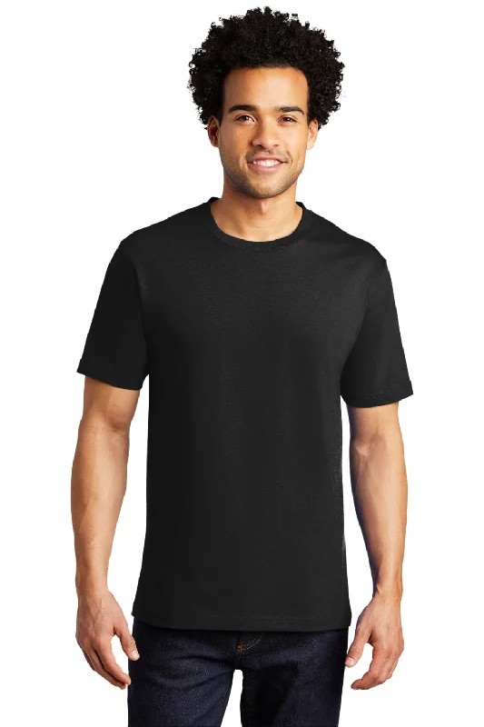 One-DAY Sale Port & Company Mens Bouncer Short Sleeve Crewneck T-Shirt - Deep Black