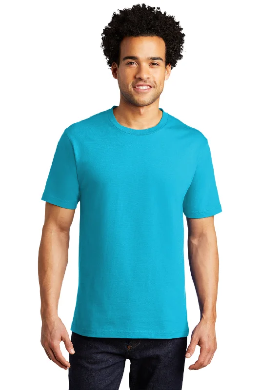Overstock Port & Company Mens Bouncer Short Sleeve Crewneck T-Shirt - Tidal Wave Blue