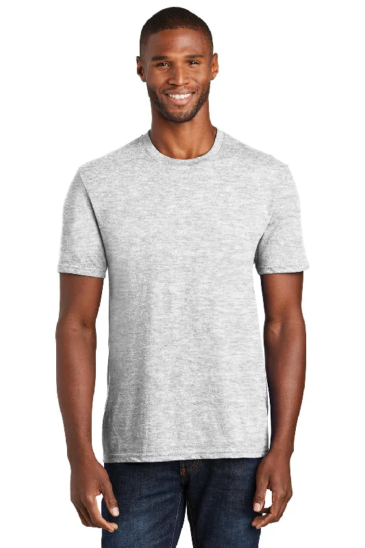 Weekend Deals to Brighten Your Day Port & Company Mens Fan Favorite Short Sleeve Crewneck T-Shirt - Ash Grey - Closeout