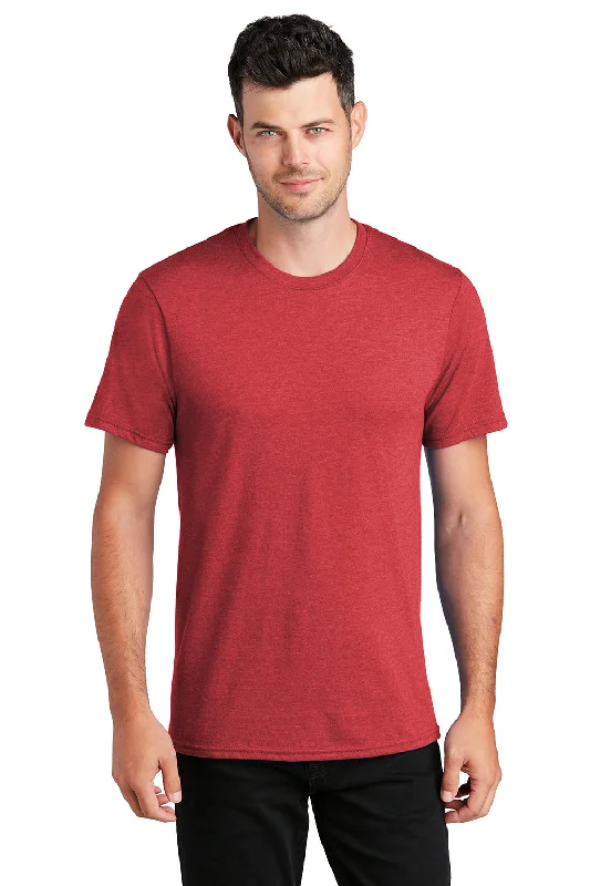 Weekend Price Cuts Galore Port & Company Mens Fan Favorite Short Sleeve Crewneck T-Shirt - Heather Team Cardinal Red