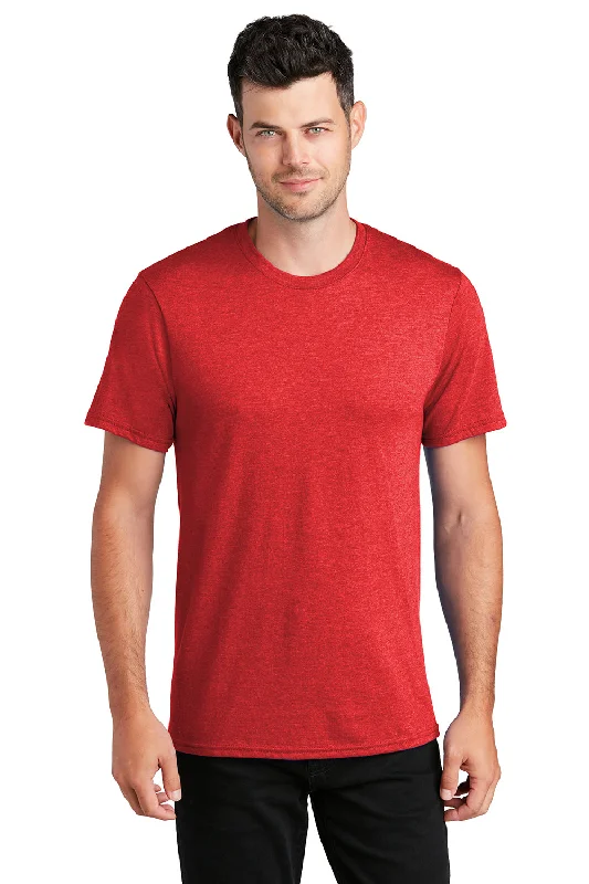Weekend Deals to Make You Smile Port & Company Mens Fan Favorite Short Sleeve Crewneck T-Shirt - Heather Bright Red