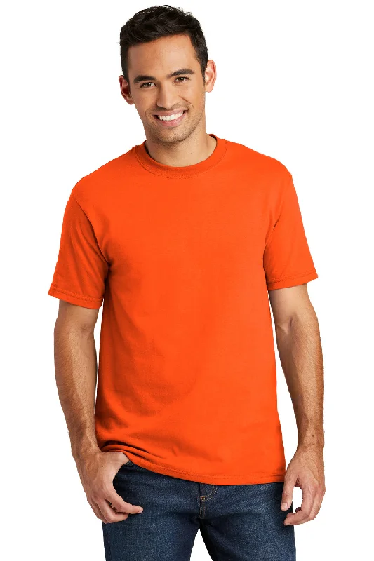 Take Advantage Port & Company Mens USA Made Short Sleeve Crewneck T-Shirt - Safety Orange - Closeout Take Advantage Port & Company Mens USA Made Short Sleeve Crewneck T-Shirt - Safety Orange - Closeout